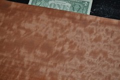 Block Mottled Makore Raw Wood Veneer Sheet 8 x 31 inches 1/42nd thick L2308-50