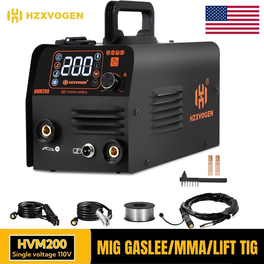 3IN1 Portable MIG Welder ARC LIFT TIG MIG Gasless Welding Machine 110V/220V