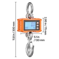 Uimoso Digital Crane Scale 4400 lbs/2000 kg Industrial Heavy-Duty Hanging Scale