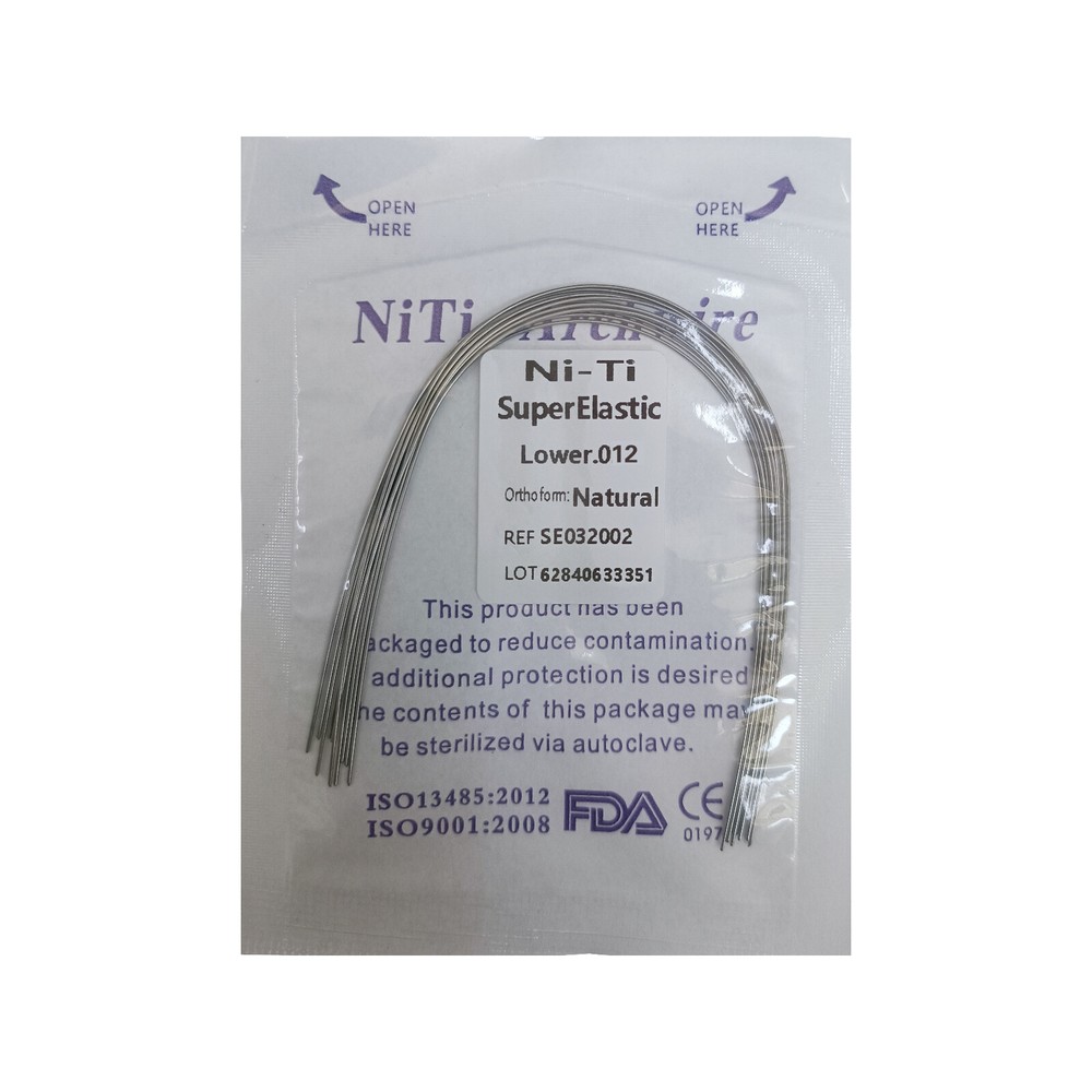 Dental Orthodontic Niti Arch Wire Super Elastic Natural Nature Form Round MD