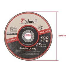 50 Pcs 3″x1/16″x3/8″ Metal & Stainless Steel Cutting Disc for Die Grinders