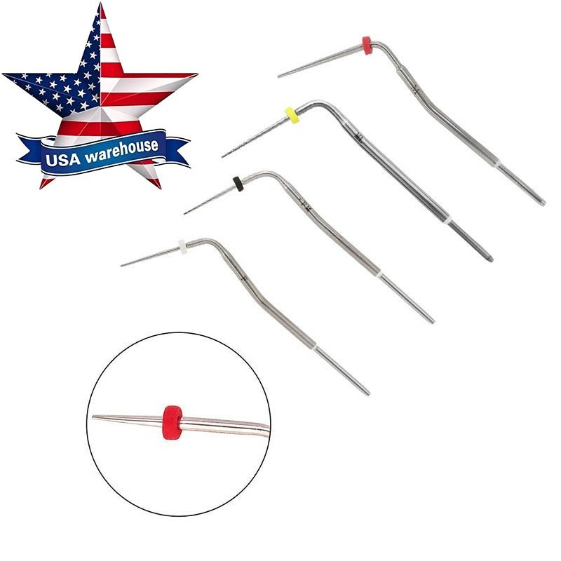 4pcs Dental Endodontic Obturation Replaced Heated Pen Heating Tips F,XF,FM,M
