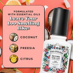 Poo-Pourri Before-You-Go Toilet Spray, Ship Happens, 2 Fl Oz – Coconut, Frees…