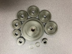 SOUTH BEND 9A/10K METAL LATHE, METRIC TRANSPOSING GEAR SET WITH CASE Very Nice!
