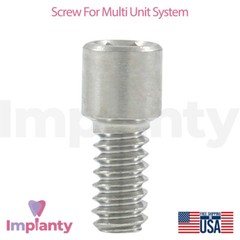 10 Titanium Screw Straight & Angled Multi Unit Conical Connection Internal Hex