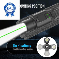 VITOINNO 1500 Lumens Green Beam Light Combo is beam