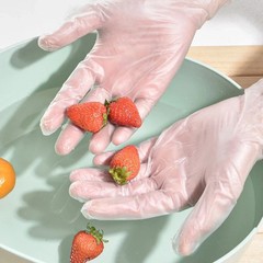 M / XL Size Clear TPE Food Service Disposable Gloves Powder Free 100 200 400pcs