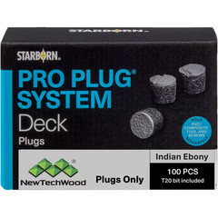 0.25 In. X 0.25 In. Composite Hole Plug Indian Ebony (100-Piece)