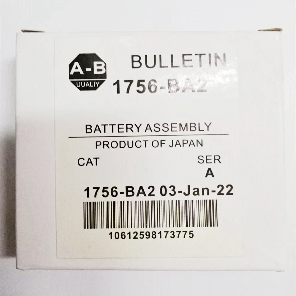 Allen Bradley 1756-BA2 Battery Assy OEM ControlLogix L6X CPU 3V