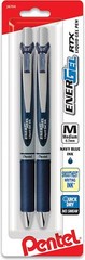 Pentel EnerGel RTX Retractable Liquid Gel Pen, (0.7mm) Metal Tip – Navy Blue Ink