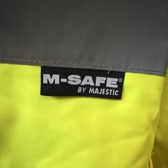 M-Safe by Majestic High-Visibility Reflective Hooded Jacket Yellow/Gray/Black 3X
