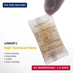 wisedry 20 Gram [12 Packs] Rechargeable Silica Gel Packets Microwave Fast Reacti