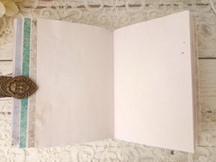 Junk journal handmade Alice in Wonderland Adventure notebook 6×5 in 200 pgs