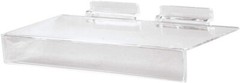 12 Slatwall Shelf Shelves 10″ L x 4 W Sign Holder Clear Acrylic Shoe Display