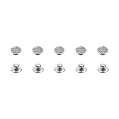 50 Pcs Dental Orthodontic Bondable Metal Lingual Buttons Round Mesh Base Split