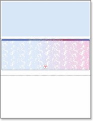 Blank Check Stock Laser/Ink-Jet 8-1/2 x 11″ 24# lb 500 Sheets Per Pack Red-Blue