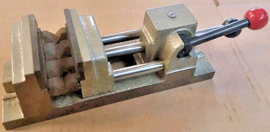 3″ Quick Grip Drill Press Vise with Ground Sides