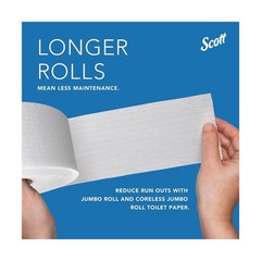 Kimberly-Clark Scott Jumbo Roll (JRT) Coreless Toilet Paper Dispenser (09603)…