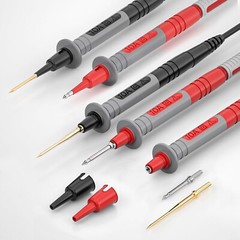 Cleqee Multimeter Automotive Test Leads Kit with Wire Piercing Clip Puncture Prob…