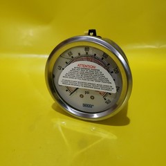 WIKA 2.5″ PRESSURE GAUGE 160PSI 1/4″ NPT BACK MOUNT, STAINLESS CASE, GLYCERIN,BN