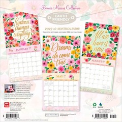 Bonnie Marcus OFFICIAL 2027 12×24″ (Hanging) Square Wall Calendar | Plastic-Free