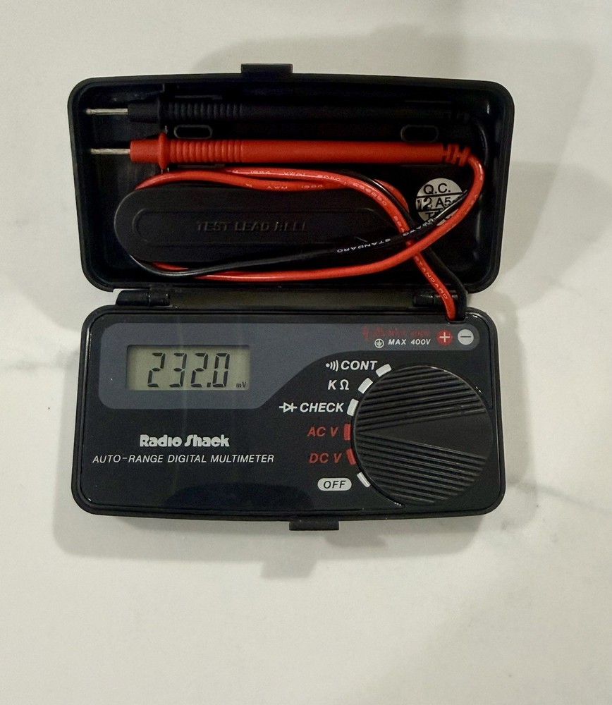 Vtg Radio Shack 22-179A Pocket LCD Digital Multimeter Electronic Test Auto-Range