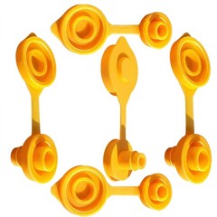 5PCS Yellow Ventilation Caps For Gas Cans 8mm Universal Fuel Jug Replacement