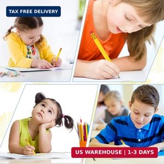 24 Pcs Yellow Golf Pencils with Erasers Mini Small Pencils Baby Shower Fav
