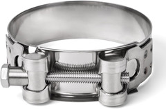 4Pcs T-Bolt Hose Clamps Stainless Steel Heavy Duty Adjustable Pipe Clamp 17-19mm