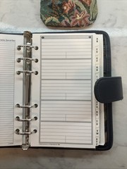 Vintage 90’s Day Runner Floral Tapestry Faux Leather Organizer 6 Ring Planner