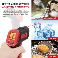 Non-Contact IR Laser Infrared Digital Temperature Thermometer Gun LCD Pyrometers