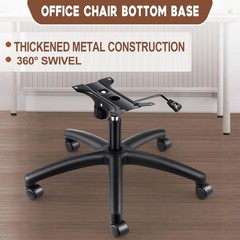 Office Chair Base Replacement 28″ Heavy Duty Swivel Chair with Wheels Casters