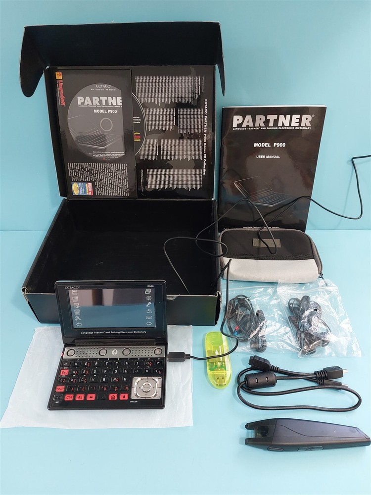 ECTACO PARTNER P900 LANGUAGE TEACHER ELECTRONIC DICTIONARY – NO SYSTEM SD CARD