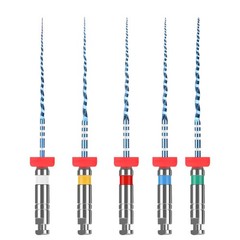 10X Dental V Blue Rotary NiTi Endo Files Root Canal Engine Use 0.06 #15-#40 25mm
