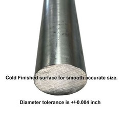 1.437 (1-7/16 inch) x 36 inches, 4140 Alloy Steel Round Rod, Cold Finished