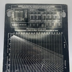 Usines Tornos R10 Speed Threading Chart Plate T347 Moutier Suisse Screw Machine