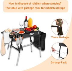 Portable Outdoor Grill Table,Blackstone Griddle Stand,Movable Griddle Stand Fit