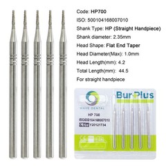 Wave Dental Burs HP 699 701 702 703L Carbide Burr Taper for Straight Handpiece