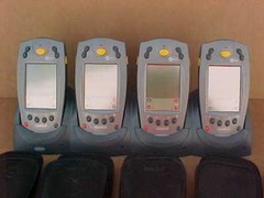 SYMBOL SPT1800-TRG80400 LOT OF 4 FULLY RECONDITIONED WITH QUAD CRADLE