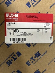 Box of 10 UNL205 Crouse-Hinds Explosion Proof 3/4″ Conduit Elbow Union 90°