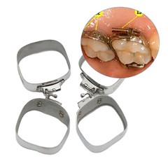 4 Pcs/Pack Dental Orthodontic Bands #36 to #40 Roth 022 1st Molar Buccal Tubes