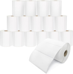 Thermal Label Rolls Direct Thermal BPA Free Barcode Shipping Printer Label