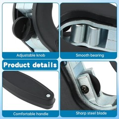 Ratcheting Tubing Cutter,2in1 Close Quarters Tube Compact Cutter,One-Hand Ope…