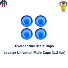 US Locator Abutment Male Caps Replacement Inserts 1.2 lbs/2.4 lbs/Metal Housing