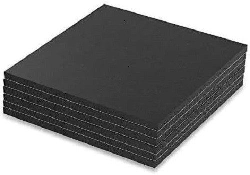 6 Pack 6×6 Inch Neoprene Rubber Mats Adhesive Foam Padding Mats, 1/4 Inch Thick