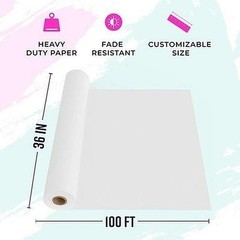 Bryco Goods White Kraft Paper Roll 36″x100′ USA Banner Art Paper #R014