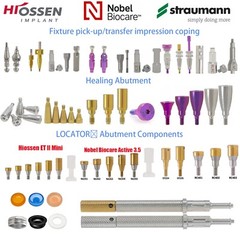 Hiossen/Nobel/Straumann Dental Implant Posts Healing & Locator Abutments Caps