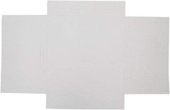 100PCS White LP Shipping Mailer Boxes, 12.5In*12.5In*1/2In & 1In Album Paper Box