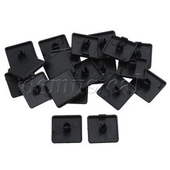 20x Black 20x20mm 2020 Plastic ABS End Cap Cover for Aluminum Profile Extrusion