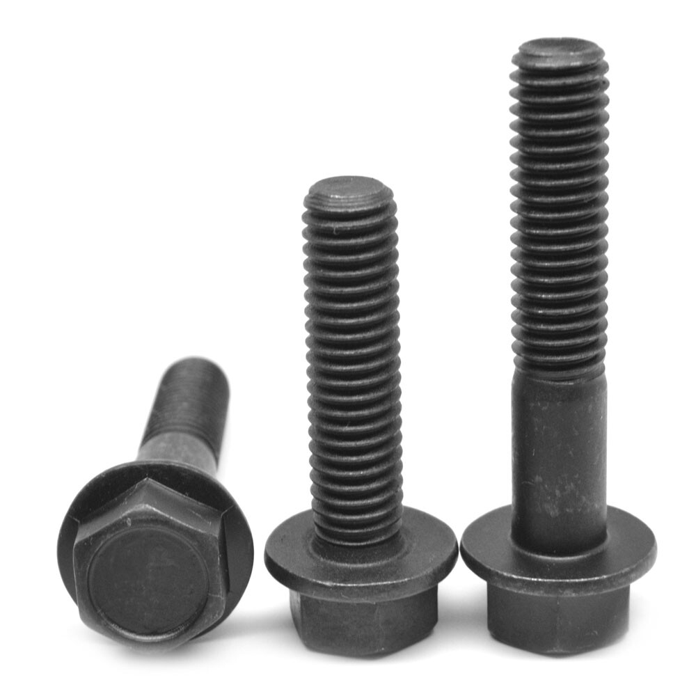 5/8-11 x 2 1/2 (FT) Coarse Grade 8 Hex Flange Screw Black Phos